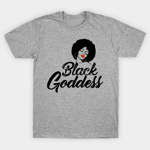 Black Goddess Due to Popular Demand T-Shirt by jmgoutdoors